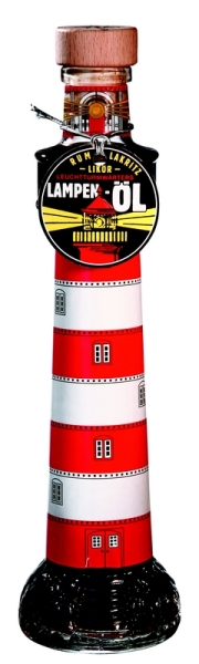 Genuss-Signale von der Küste, 5 verschiedene Spirituosen im Leuchtturm-Design Leuchtturm-Lampenöl, 25 %vol | 0,2 Liter