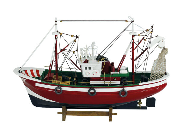 Fischkutter Holz L 46cm H 31cm
