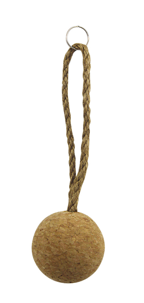 Schlüsselanhänger Korkball mit Seil