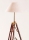 Eindrucksvoll dekorative Stehlampe Stativ Lampe Leuchte Dreibein-Stativ antik max. H 146 cm