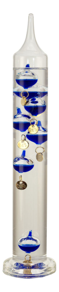 Galilei-Thermometer Glas 7 Kugeln