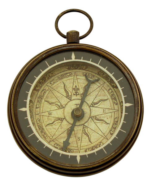 Kompass Messing antik