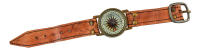 Armband Kompass Messing antik & Leder