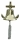 Glocke mit Wandhalterung Anker, massiv Messing Ø 12 cm, Text-oder Logo-Gravur