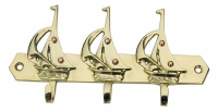 2 Schlüsselhaken mit 3 Segelbooten ca. 16 cm x 7 cm