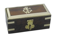 Kleine Holzbox Schatztruhe Geschenkbox verziert inkl....