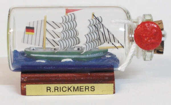 Flaschenschiff Rickmer Rickmers