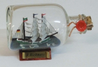 Flaschenschiff Rickmer Rickmers L 9 cm