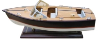 Italienisches Sportboot Holz L 35 cm H 14 cm