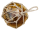 Fischerkugel amber Glas mit Netz Ø 18 cm