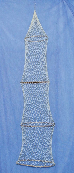 Fischreuse Deko mit 4 Ringen L 135 cm