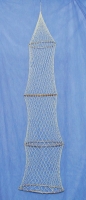 Fischreuse Deko mit 4 Ringen L 135 cm