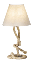 Lampe Grenada auf schwerem Tau Stoffschirm H 70 cm