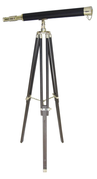 Stand Teleskop 100-160 cm Lederummantelung
