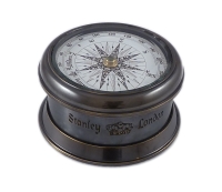 Kompass Messing antik Durchm. 6 cm Gravur Stanley London...