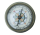 Kompass Messing antik H ca. 15 cm Ø ca. 6 cm