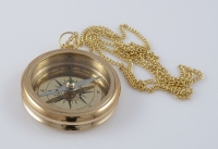 Kompass Messing mit Ankergravur