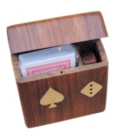 Karten Würfel Box mit Klappdeckel